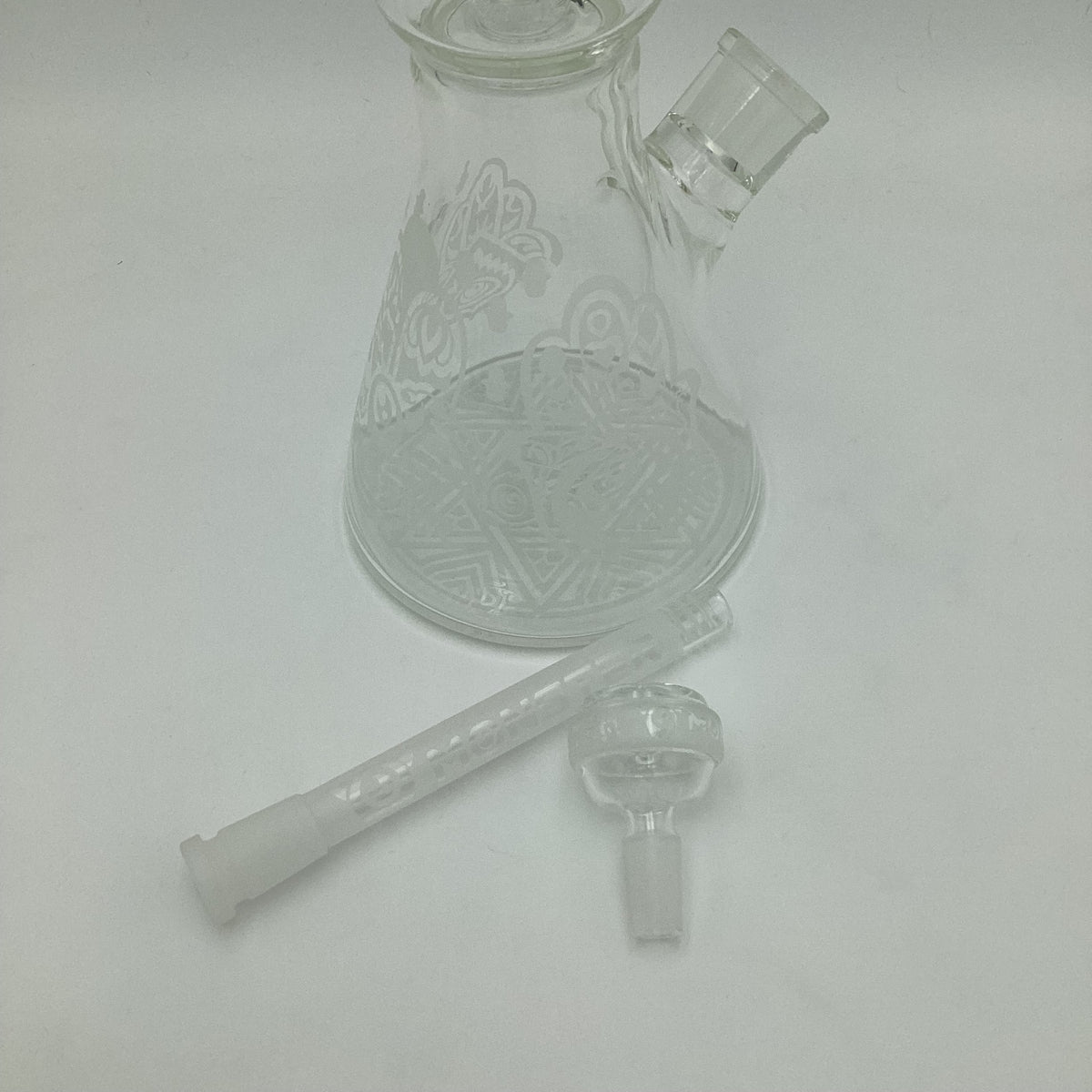 Monster Glass Sandblasted Hamsa Hand Bong