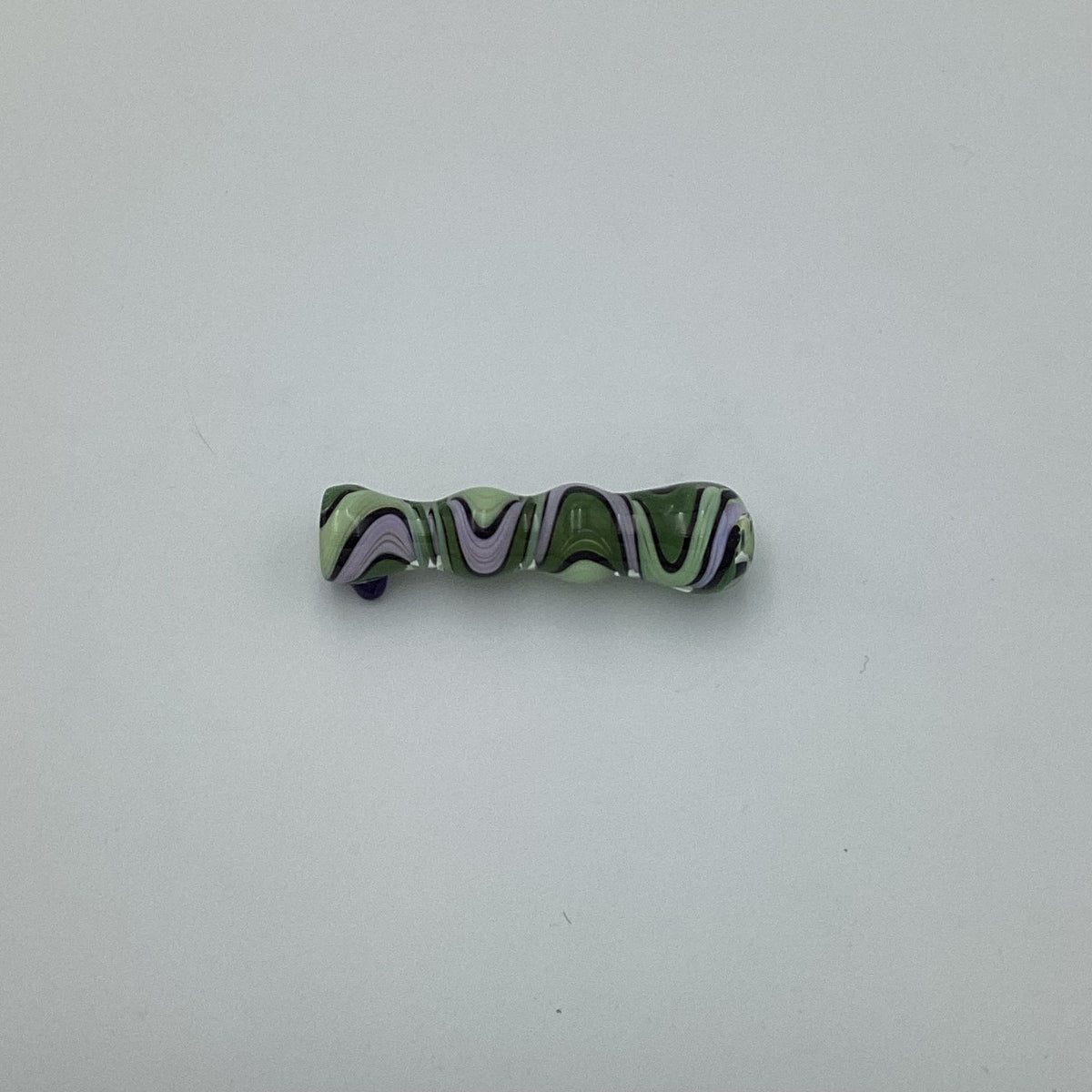 Purple Green Swirl Chillum