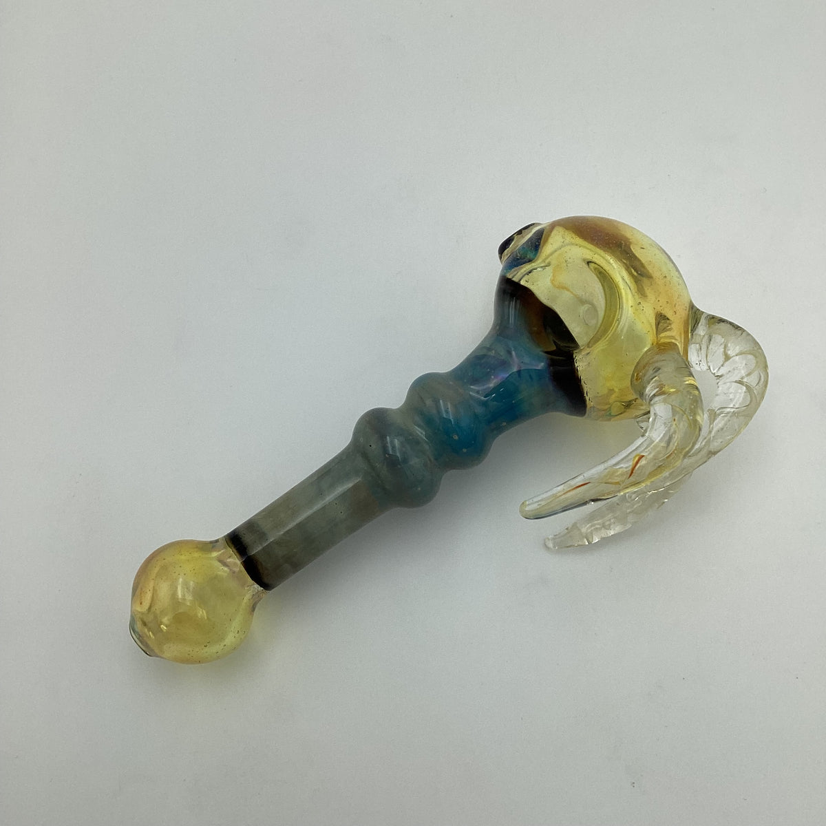 Fumed Horn Hand Pipe