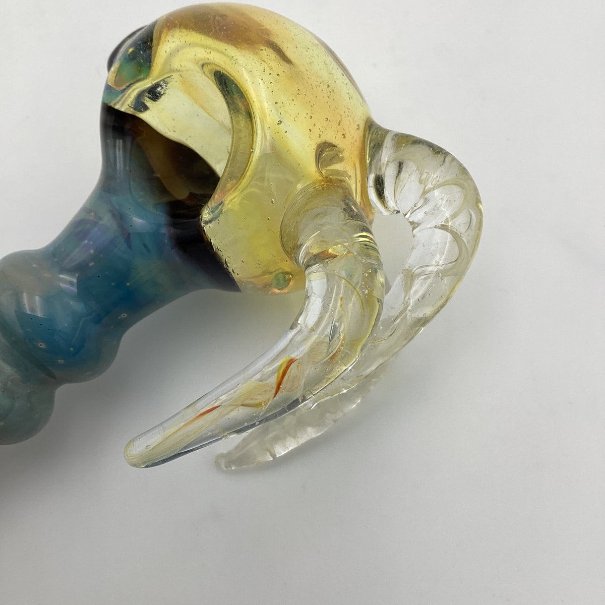 Fumed Horn Hand Pipe