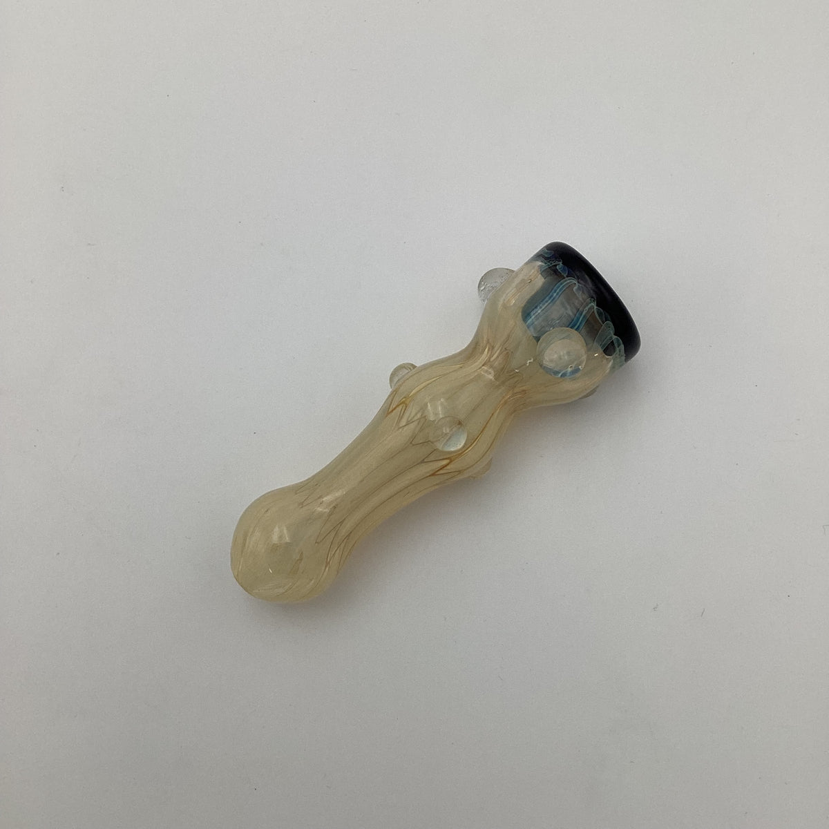 Black Tipped Fumed Wiggle Chillum