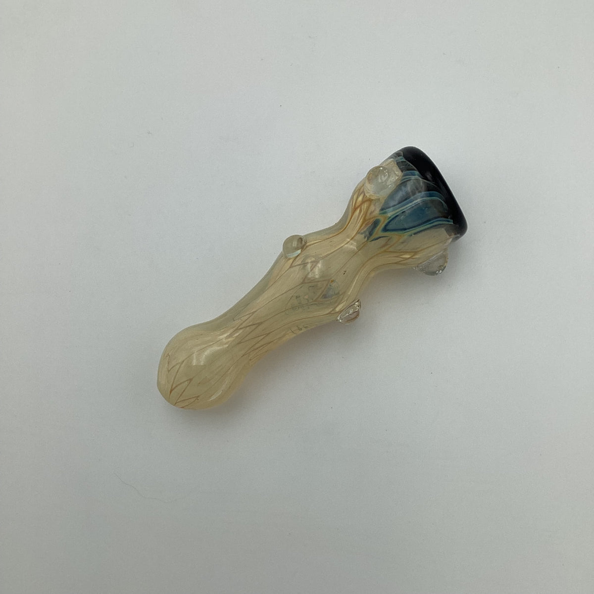 Black Tipped Fumed Wiggle Chillum