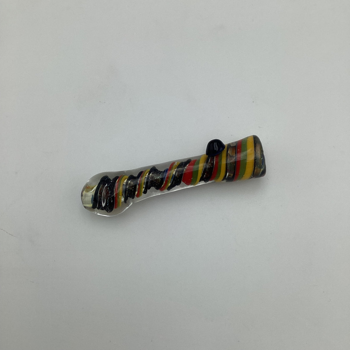 Black Rasta Swirl Chillum