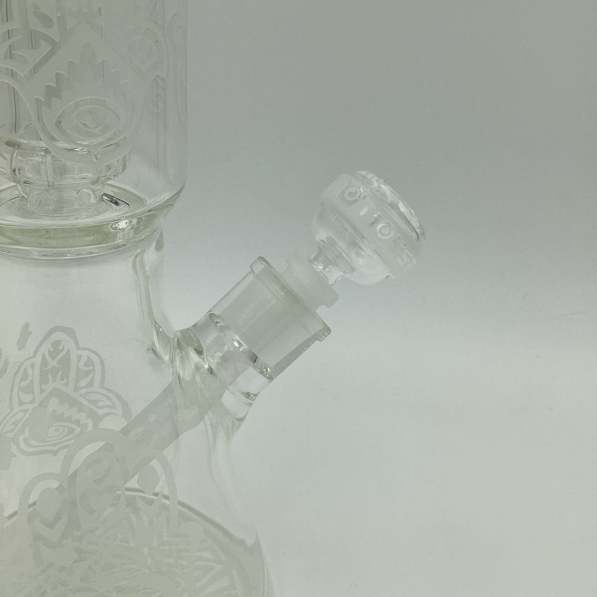 Monster Glass Sandblasted Hamsa Hand Bong