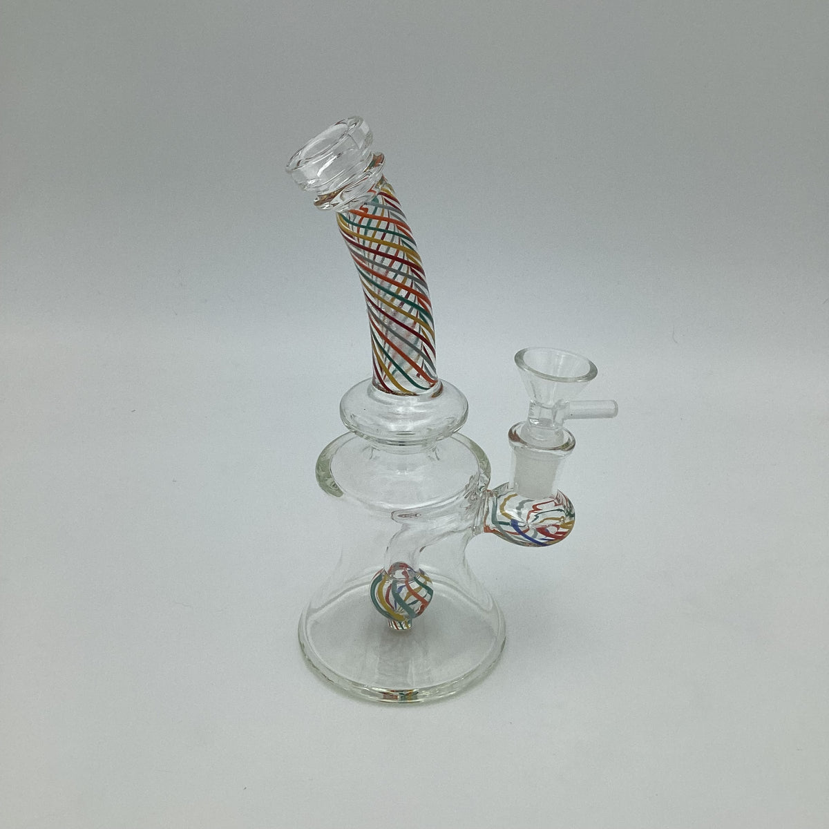 Swirl Bubble Neck Water Pipe