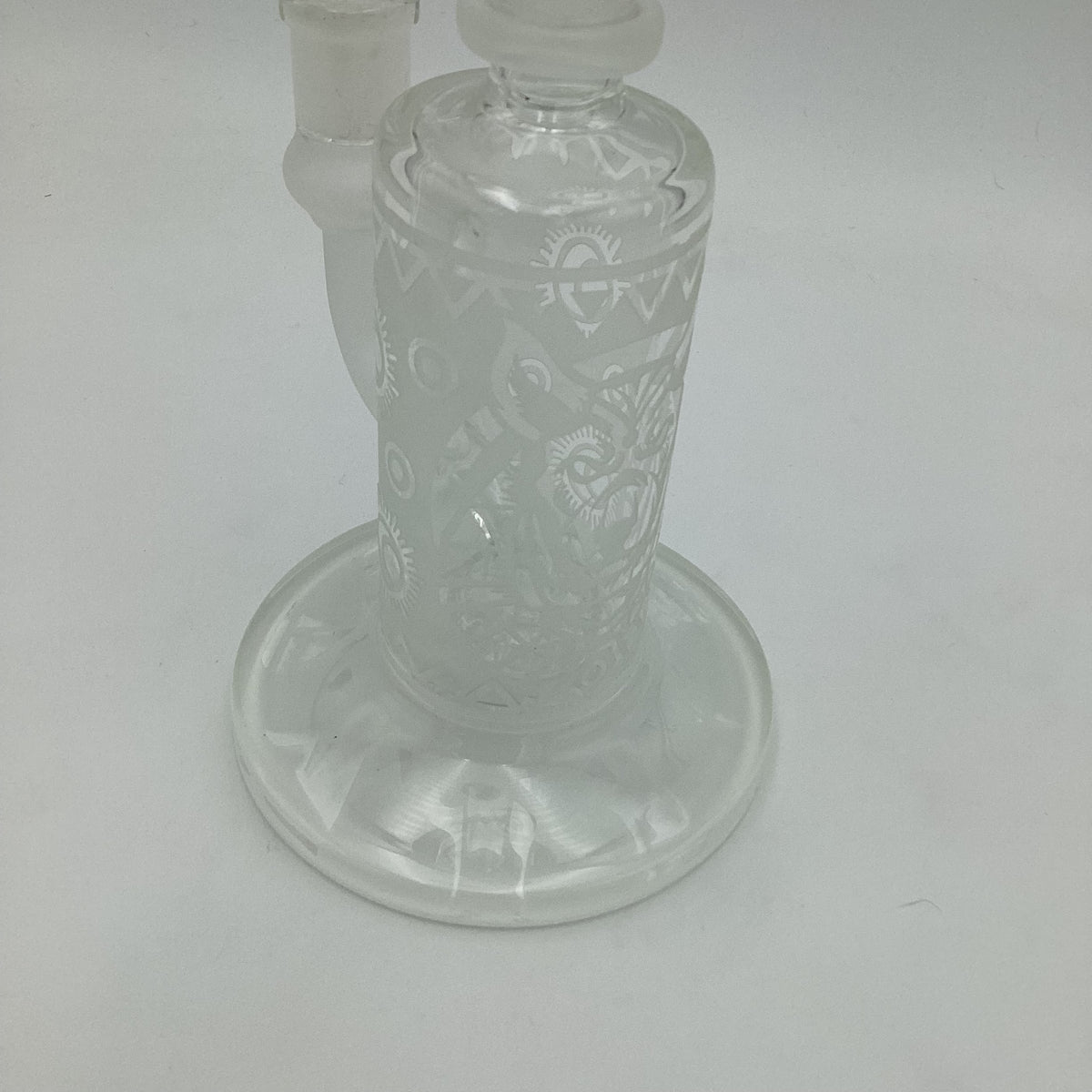 Monster Glass Sand Blasted Egyptian Dog Water Pipe